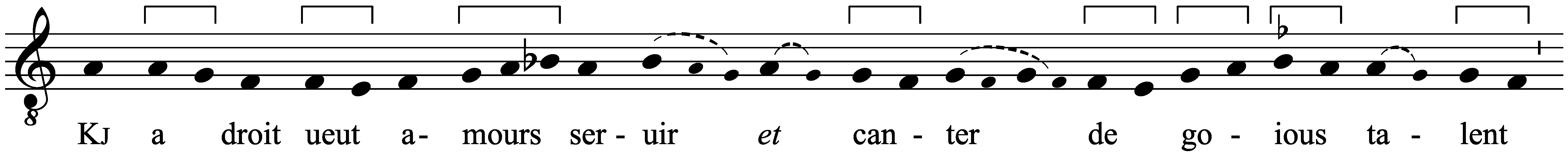 Work musical notation